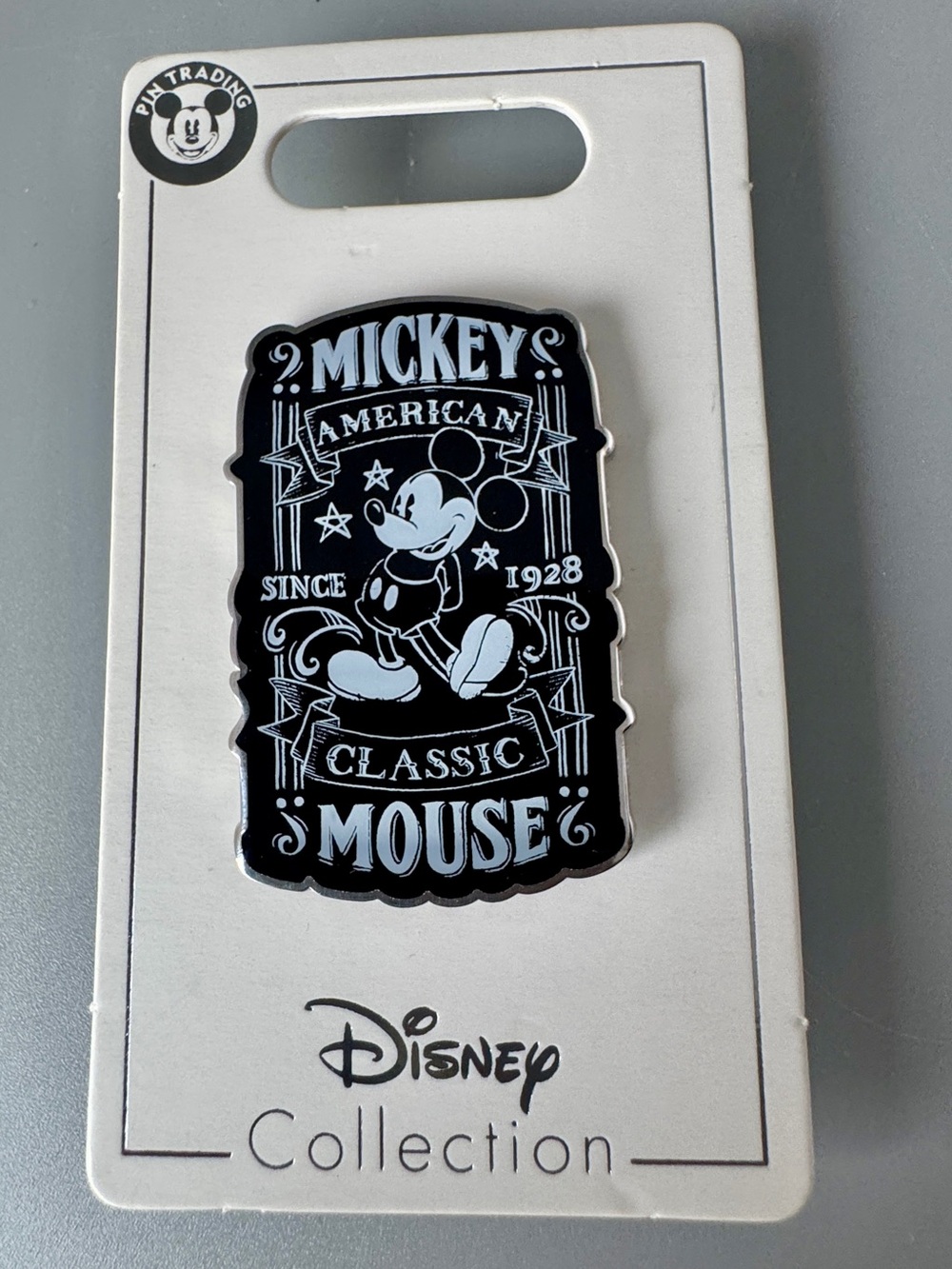 NWT Disney Chalk Sketch Mickey Mouse Pin, 2014